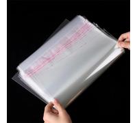 Zydiwo 200 Pièces Sacs de Cellophane Auto-adhésif Petit Sac Alimentaire Transparent OPP Sachet pour Sucette Biscuits Chocolat Bonbons (9x29cm)