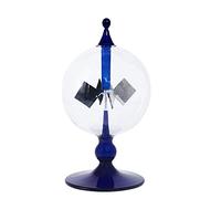 Zyeatary Radiomètre à énergie solaire bleue, lumière solaire, énergie, palettes rotatives, à vent, cadeau, décoration de bureau pour la maison