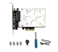 Zyeatary U.2 SSD A PCIE4.0 Carte Verticale PCI 4.0 X4 X8 X16 SFF-8639 Carte d'extension pour Windows8/10/Linux