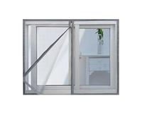 ZYEFGMFRQ 1pc 60/70/80/90cm de Largeur Non perforé Fermeture éclair fenêtre Maille moustiquaire ménage Rideau Sangle Auto-adhésif Invisible(200cm Height,70cm Width)