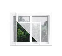 ZYEFGMFRQ Filet Anti-Moustique Blanc à Fermeture éclair, Filet en Maille Auto-adhésif Invisible Transparent, Largeur 160/180/200cm, 1 pièce(Width 200cm,Height 160cm)