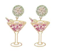 ZYEKIU 1 Paire D'Oreilles en Verre vin pour Femme, Verres Champagne D'Oreillesboucles Boucle D'Oreille Femme Femmes Amusantesoreilles Breloques Creation Bijoux Oreille Earrings For Women