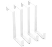 ZYEKIU 4 Pcs Accroche Porte Crochet Porte Réversible Forme Z Porte Manteau pour Porte Crochet Porte Accroche Porte Manteauuniversel Patere Porte pour Porte Standart Placard Armoire (Blanc)