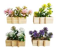 ZYEKIU 4 Pièces Aimant Frigo Decoratif, Réfrigérateur de Cuisine Decoration Bureau 3D Aimant Autocollant Fleur Magnet Frigo Mini Vase pour Le Tableau Blanc la Cuisine et Le Bureau (Orchidée)