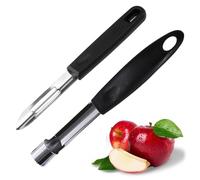 ZYEKIU Ensemble 2 Pièces Eplucheur/Vide Pomme Econome Legumes Eplucheur de Pomme Acier Inoxydable Durable Vegetable Peeler pour Cuisine Domicile Haut de Gamme Eplucheur Légumes et Épluche Fruits