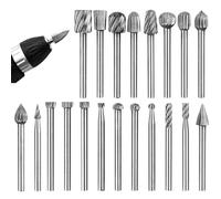 ZYEKIU Foret Metal 20 Pièces Fraise Bois Coupe Boulon Fraise Defonceuse