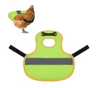 ZYEKIU Gilet Réfléchissant pour Poulet Tablier de Selle Poule de Volaille avec Sangle Réglable pour Poules Selle Réfléchissante Selle Poulet Gilet Haute Visibilité (Vert Fluo)