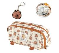 ZYEKIU Stitch Trousse Dessin Animé Kawaii, Double Fermeture Éclair, Grande Capacité Peinture, Pour Garçons et Filles