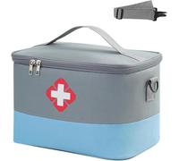 ZYEKIU Trousse de Secours, Trousse Premier Secours Grande Capacité, Trousses de Secour Vide Portable, Trousses Secour Imperméable, pour Maison, Bureau, Voyage, Camping, Randonné（Gris Bleu）