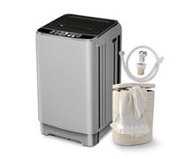 Zyerch Machine à laver portable de 0,9 m³ - Machine à laver compacte entièrement automatique pour appartement, 10 programmes de lavage - Petite laveuse portable pour dortoir, appartement, camping-car