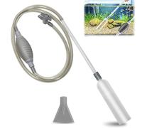 ZYETGH Aspirateur 3 en 1 pour aquarium - Changement d'eau - Pour aquarium - Différentes tailles - Changement d'eau et filtre - Nettoyage du sable