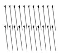 ZYETGH Lot de 30 piquets d'ancrage au sol 5 mm x 150 mm - En toile anti-mauvaises herbes - Pour charges lourdes - Anti-rouille - Pour toile anti-mauvaises herbes