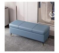 ZYFBD Banc de rangement capitonné ottoman pour le salon - Repose-pieds en tissu avec couvercle à charnière et pieds en métal - Meuble moderne
