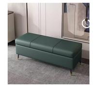 ZYFBD Banc de rangement capitonné ottoman pour le salon - Repose-pieds en tissu avec couvercle à charnière et pieds en métal - Meuble moderne