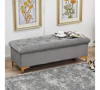 ZYFBD Tabouret de rangement en velours, tabouret multifonction avec coussin de haute qualité, adapté pour le salon, la chambre à coucher, le foyer, repose-pieds moderne et tabouret à langer