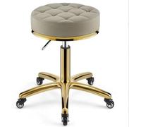 ZYFBD Tabouret pivotant à 360° avec base robuste, capacité de 150 kg, idéal pour une utilisation en salon - Design durable avec roulettes