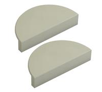 ZYFH8992 2 Pièces Poignée chambre d'enfant en Alliage d'Aluminium Tirer Tirage pour Chambre à Coucher Multicolore Poignées pour placards demi-lune Boutons d'Armoire demi-ronde Tiroir (vert,100mm)