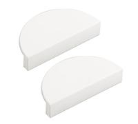 ZYFH8992 2 Pièces Poignée chambre d'enfant en Alliage d'Aluminium Tirer Tirage pour Chambre à Coucher Multicolore Poignées pour placards demi-lune Boutons d'Armoire demi-ronde Tiroir (Blanc,100mm)