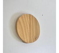 ZYFH8992 2 Pièces Poignée chambre d'enfant en Bois massif Tirer Tirage pour Chambre à Coucher Poignées pour placards demi-lune Boutons d'Armoire demi-ronde Tiroir (Frêne)