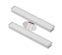 ZYFH8992 2 pièces Poignée Encastrées en Alliage d'aluminium Poignée rabattable Boutons Cachée pour Porte Coulissante invisible Poignet de Tirage Armoire Placard Tiroir Multi-couleurs (100mm,blanc)