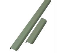 ZYFH8992 2 pièces Poignées placards cachée Boutons de tiroir arc de cercle tirette Tirage armoire invisible Coloré meuble alliage d'aluminium Poignet de Porte pour chambre (200mm,Vert)