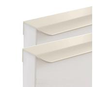 ZYFH8992 2 pièces Poignées placards cachée Boutons de tiroir arc de cercle tirette Tirage armoire invisible Coloré meuble alliage d'aluminium Poignet de Porte pour chambre (300mm,Gris clair)