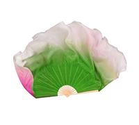 ZYFHYU Accessoires de Spectacle de Danse en éventail, Une Paire d'accessoires fluides Extra Longs à Double Face pour La Danse du Ventre(31-40,1 Right 1 Left)