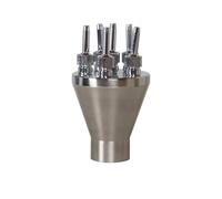 ZYFHYU Buses de Fontaine Droites centrales 1", 1,5", 2", for Piscine, fontaines Musicales d'extérieur, Paysage pour l'étang de Jardin(1 (304 SS))