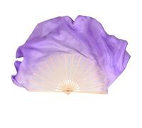 ZYFHYU Éventail Pliable à Main Double Face for Femme, Voile Demi-Cercle, Accessoire de Danse du Ventre, Spectacle Court, Grande Taille pour La Danse du Ventre(36cm 40cm,1PC Right Hand)