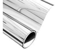 ZYFHYU Film de fenêtre Miroir unidirectionnel Argent Auto-adhésif occultant réfléchissant Teinte de fenêtre confidentialité pour Chambre Salon Cuisine(50x300 cm)