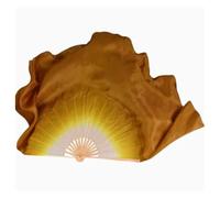 ZYFHYU Grand éventail de Danse 86 cm, Voile Pliable en Bambou dégradé, Peint à la Main, Accessoires de Spectacle for Danseuse de Danse Orientale pour La Danse du Ventre(Color 17,2pcs Right Hand)
