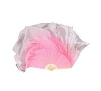 ZYFHYU Grand éventail de Danse 86 cm, Voile Pliable en Bambou dégradé, Peint à la Main, Accessoires de Spectacle for Danseuse de Danse Orientale pour La Danse du Ventre(Color 14,2pcs Right Hand)