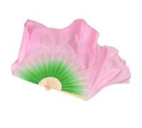 ZYFHYU Grand éventail de Danse 86 cm, Voile Pliable en Bambou dégradé, Peint à la Main, Accessoires de Spectacle for Danseuse de Danse Orientale pour La Danse du Ventre(Color 3,2pcs Right Hand)