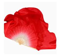 ZYFHYU Grand éventail de Danse 86 cm, Voile Pliable en Bambou dégradé, Peint à la Main, Accessoires de Spectacle for Danseuse de Danse Orientale pour La Danse du Ventre(Color 12,2pcs Right Hand)