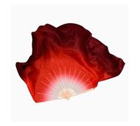 ZYFHYU Grand éventail de Danse 86 cm, Voile Pliable en Bambou dégradé, Peint à la Main, Accessoires de Spectacle for Danseuse de Danse Orientale pour La Danse du Ventre(Color 18,2pcs Right Hand)