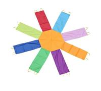 ZYFHYU Jouets de Plein air for Grand Parachute Arc-en-Ciel, Jouet d'entraînement Physique, tentes de Jeu de Sport, Jouet Parapluie octogonal pour Jeux Extérieur Activité(Size 3.6M)