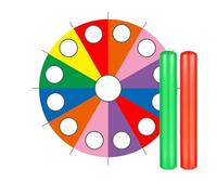 ZYFHYU Parachute de Jeu Arc-en-Ciel, entraînement en Plein air, Tente, Jeux, Aire de Jeux, activités de renforcement d'équipe coopératives pour Jeux Extérieur Activité(5M Parachute 2 Rods)