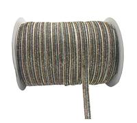 ZYFHYU Ruban à Paillettes en Velours for décoration de Mariage, 5 mètres/lot, 10 mm, 9,5 mm pour la Couture et la décoration(Color 1)