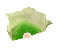 ZYFHYU Voile éventail de Danse 86 cm, Une Paire, Accessoire de Costume de Danse Orientale, dégradé, Accessoires de Danseuse, Double Face, Rond pour La Danse du Ventre(Color 2,1pcs Right 1pcs Left)