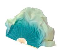 ZYFHYU Voile éventail de Danse 86 cm, Une Paire, Accessoire de Costume de Danse Orientale, dégradé, Accessoires de Danseuse, Double Face, Rond pour La Danse du Ventre(Color 22,2pcs Right Hand)