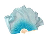 ZYFHYU Voile éventail de Danse 86 cm, Une Paire, Accessoire de Costume de Danse Orientale, dégradé, Accessoires de Danseuse, Double Face, Rond pour La Danse du Ventre(Color 4,1pcs Right 1pcs Left)
