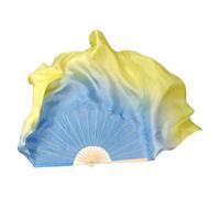 ZYFHYU Voile éventail de Danse 86 cm, Une Paire, Accessoire de Costume de Danse Orientale, dégradé, Accessoires de Danseuse, Double Face, Rond pour La Danse du Ventre(Color 5,2pcs Right Hand)