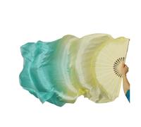 ZYFHYU Voile éventail for Danse du Ventre, éventail en Soie de 180 cm de Long, for Spectacle sur scène, 1 pièce pour La Danse du Ventre(Color 5,1PC 180x90cm Right)