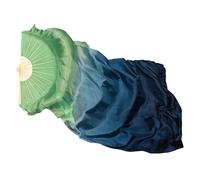ZYFHYU Voile éventail for Danse du Ventre, éventail en Soie de 180 cm de Long, for Spectacle sur scène, 1 pièce pour La Danse du Ventre(Color 4,1PC 270x90cm Right)