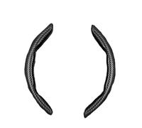 ZYFKJQ Couvre Volant Voiture pour Ford Mustang 2015-2020 Carbon Fiber, AntidéRapant Protege Volant Voiture Accessoires Auto Plateau Volant Voiture,B Black