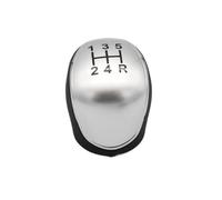 Zyfto Couvercle de pommeau de vitesse Pommeau de levier pour vitesses 5/6rapports pour Ford pour Mondeo 4,pour Mk4,pour Focus, S-Max,C-Max,pour Kuga et pour Galaxy(Argent,5Speed)