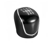 Zyfto Couvercle de pommeau de vitesse Pommeau de levier pour vitesses à 6 rapports pour Ford pour Mondeo, S-Max pour Mk4, C-Max, pour Focus Mk2 pour Kuga(6speed-2 pcs black)