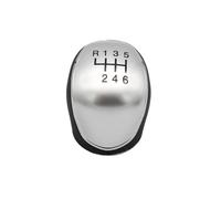 Zyfto Couvercle de pommeau de vitesse Pommeau de levier vitesses 5/6 rapports pour Ford pour Mondeo 4,pour Mk4,pour Focus, S-Max,C-Max,pour Kuga(Argent)