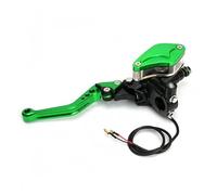 Zyfto Ensemble de leviers d'embrayage et de frein pour moto 7/8" Motorcycle Brake lever Handle Hydraulic Clutch Racing Universal For HONDA Yamaha(Left Green)