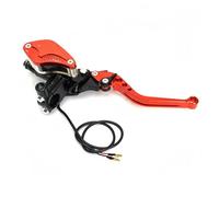 Zyfto Ensemble de leviers d'embrayage et de frein pour moto 7/8" Motorcycle Brake lever Handle Hydraulic Clutch Racing Universal For HONDA Yamaha(Right Orange)